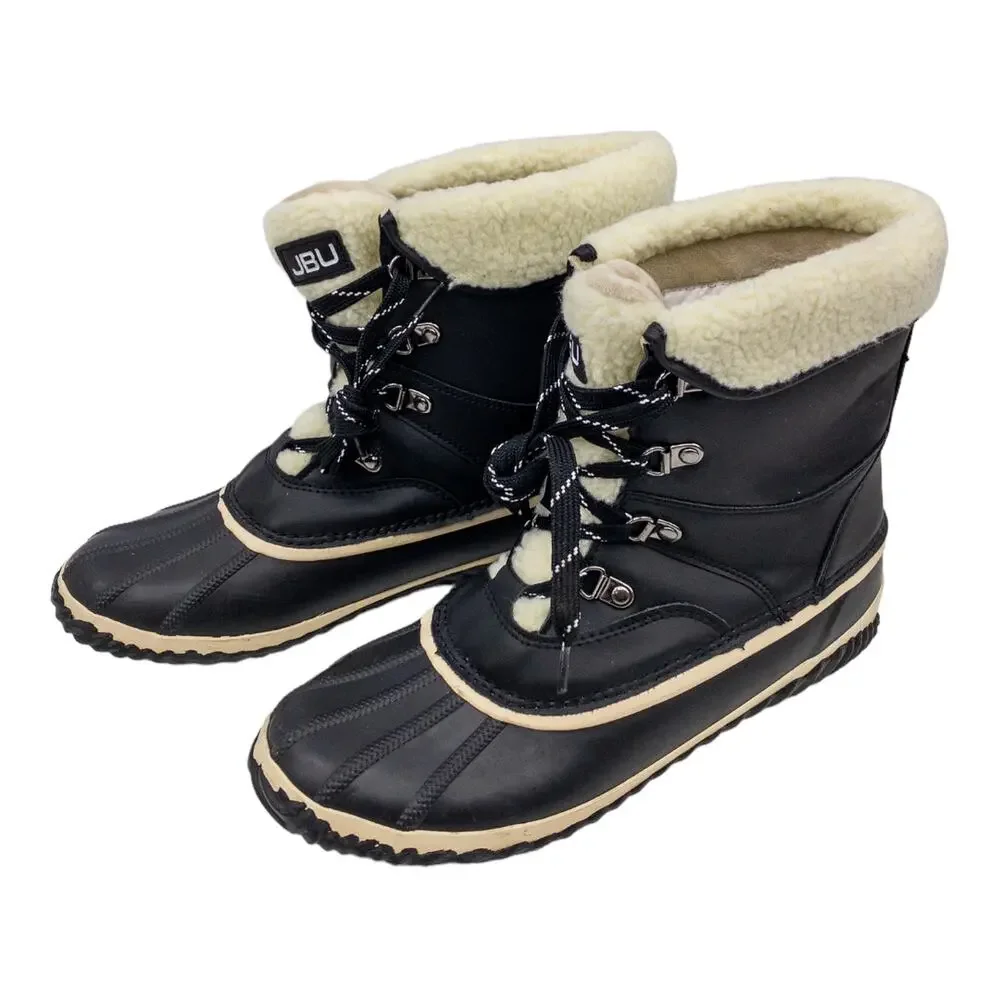 JBU by Jambu  Fur Lined Lizzy Duck Rain Winter Snow Boots Women's size 6
